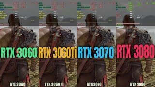 RTX 3060 vs 3060ti vs 3070 vs 3080  1440p gaming [upl. by Enaed]