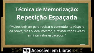 👉Técnica de Memorização Repetição Espaçada👨‍🎓 422 [upl. by Tjader]