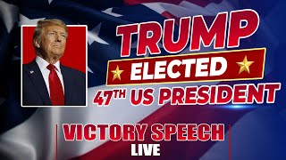 BREAKING  US Election Results  Donald Trump speaks after winning the 2024 Presidential Election [upl. by Eylrac]