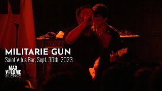 MILITARIE GUN live at Saint Vitus Bar Sept 30th 2023 FULL SET [upl. by Nagah371]