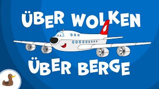 ✈️ Das Fliegerlied Über Wolken über Berge  Fahrzeuglieder  EMMALU  Sing Kinderlieder [upl. by Narej]