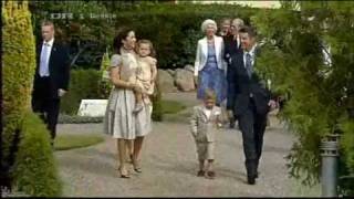 Crown Princely Family at Prince Henriks Christening 2009 [upl. by Eudora333]