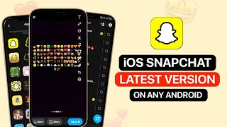 iOS Snapchat Latest Version On Any Android 2024  iOS Snapchat with dark mode amp iOS emojis 🔥 [upl. by Akenor867]