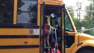 First Day of 4th Grade as a First Time Bus Rider [upl. by Imotih]