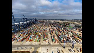 Port of Felixstowe  Thousands of containers [upl. by Noraj448]