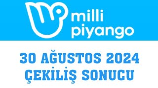 Milli Piyango Çekiliş Sonuçları 30 Ağustos 2024 [upl. by Annirac370]