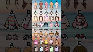 abcde 💞🫰 Cute Look Choose your favourite tocalifeworld tocaboca tocalife avatarworld [upl. by Weylin171]