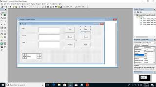 Adodc in vb 6  Part  VI   Adodc data control using command buttons [upl. by Ecaroh]