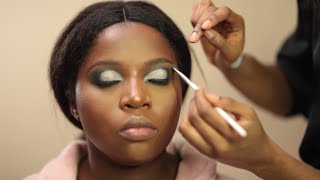 Maquillage de Mariage Coutumier Peau Noire [upl. by Yrdua]