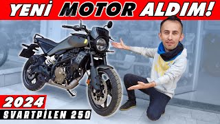 BAYİDEN SIFIR MOTOR ALDIM 2024 Husqvarna Svartpilen 250 [upl. by Aneahs]