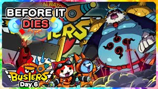 Online Yokai Watch Busters before it Dies — Day 6 ONI SMASHER SKY [upl. by Eiduam838]