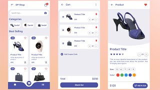 Shopping App UI Design in Flutter  ECommerce App UI Design Flutter [upl. by Bethanne]