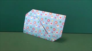 手紙の折り方1 How to make an envelope 1 [upl. by Akanke547]