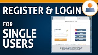 01 Register amp Login for Singleusers [upl. by Cirtap]