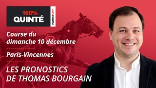 Pronostics Quinté PMU  100 Quinté du Dimanche 10 décembre à ParisVincennes Amérique Races Q2 [upl. by Ashly]