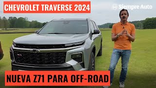 2024 Chevrolet Traverse Z71 Características y prueba de manejo del SUV de tres filas [upl. by Forsyth]