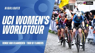 Ronde Van Vlaanderen Highlights  2024 UCI Womens WorldTour [upl. by Sudnak]