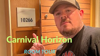 Carnival Horizon Balcony Room Tour 10266 [upl. by Odey]