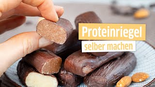 Proteinriegel  einfach und schnell selber machen REZEPT OHNE ZUCKER [upl. by Krischer]