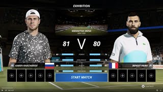 Khachanov vs Benoit [upl. by Eojyllib]