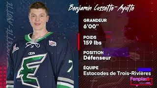 Espoirs LHJMQ Fenplast  Benjamin CossetteAyotte [upl. by Kcirdlek]