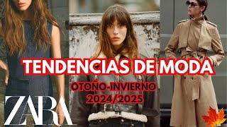 ZARA TENDENCIAS OTOÑOINVIERNO 20242025 [upl. by Zoha]