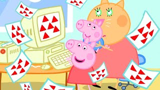 Peppa Pig Works at Daddy Pigs Office  Peppa Pig Official Family Kids Cartoon [upl. by Aicina787]