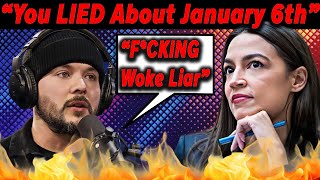 Tim Pool EXPOSES FRAUD Woke Politician AOC over January 6th claims [upl. by Nnylamme]