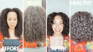 1st Curly amp Wavy Haircut at REZO SALON NYC  FULL Styling Tutorial [upl. by Llenrrad]