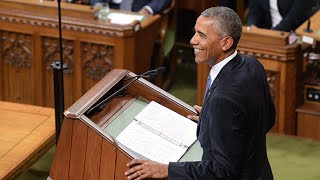 President Barack Obama delivers stirring speech in Parliament [upl. by Esinaej]