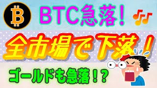 【ビットコイン（BTC）・アルトコイン】ビットコインの急落で仮想通貨市場が大荒れ⁉【仮想通貨】半減期前後の通常運転！ [upl. by Ayital289]