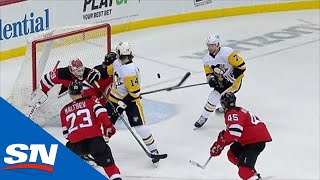 Colton Sceviour Bats In Rebound With Amazing HandEye Goal On Devils [upl. by Acacia]