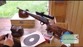 Shooting a Blaser R 8 caliber 93x62 [upl. by Piderit268]