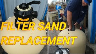 How to Change the Sand in a Pool Sand Filter How to Replace Sand in a Pentair Sand Filter [upl. by Ange]