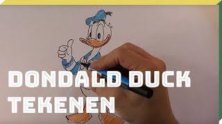 Donald Duck tekenen  Doe het zelf  Het Klokhuis [upl. by Laehcimaj]