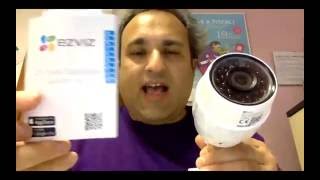 Video Camera Sorveglianza Wifi Ezviz  Video Recensione [upl. by Hnaht]