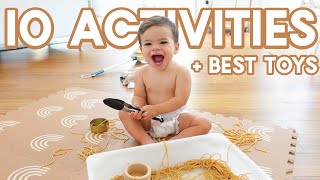 HOW TO ENTERTAIN A 1 YEAR OLD  10 DIY Sensory Activities  Toys [upl. by Odlauso]