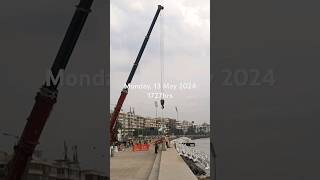 Tetrapods Installed MarineDrive Promenade MarineLines Mumbai MumbaiRains [upl. by Kaden576]