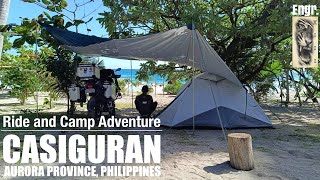 CAMP 7  Pacific Sunrise Camping place  AURORA Part 1  Ride and Camp to Casiguran Aurora [upl. by Ahsircal835]