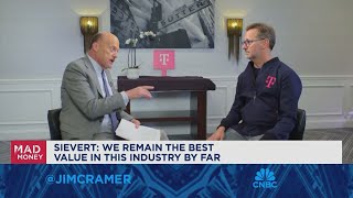 TMobile CEO Mike Sievert sits down with Jim Cramer [upl. by Tuddor672]