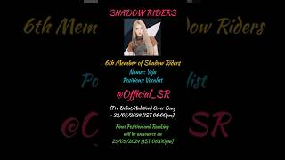 Introducing our Rami Pre Debut Audition Song Sally s Song on 22052024 IST 6pm ShadowRidersOfficial [upl. by Adnirak367]