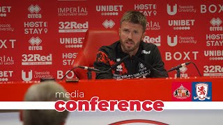 Media Conference  Sunderland [upl. by Eseenaj]