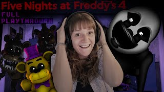 Five Nights at Freddys 4 Full Playthrough [upl. by Kcerred]