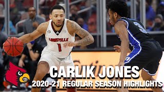 Carlik Jones 202021 Regular Season Highlights  Louisville Guard [upl. by Baal]