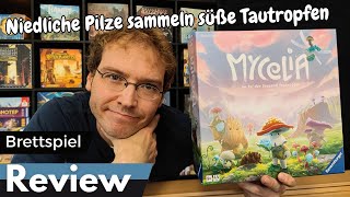 Mycelia – Einfaches Deckbuilding mit Pilzen amp Tautropfen  Brettspiel  Review [upl. by Ahsiat415]