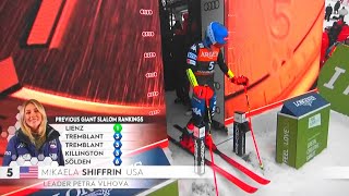 Mikaela Shiffrin  Giant Slalom  Kranjska Gora  RUN 1  2024 [upl. by Barina407]