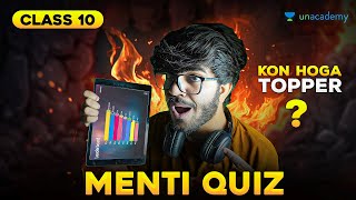 Class 10 Menti Quiz😱Class 10 Maths class10 unacademy letscrackit mentiquiz [upl. by Lleryd]