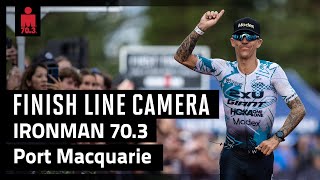 2024 IRONMAN 703 Port Macquarie  Finish Line Camera [upl. by Aryek]