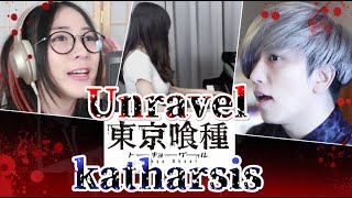 東京喰種 OP「Unravel  Katharsis」Cover By Umikun x MindaRyn x Rus Piano [upl. by Zerline]