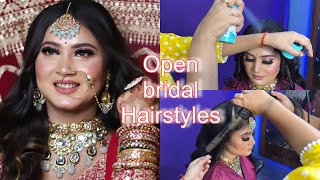 Must try this easy bridal hairstyles in open hair  Trending hairstyles [upl. by Neyugn391]